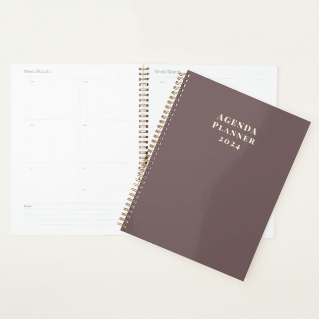 Modern Trendy Gold Agenda Planner 2024 Planer (Anzeige)