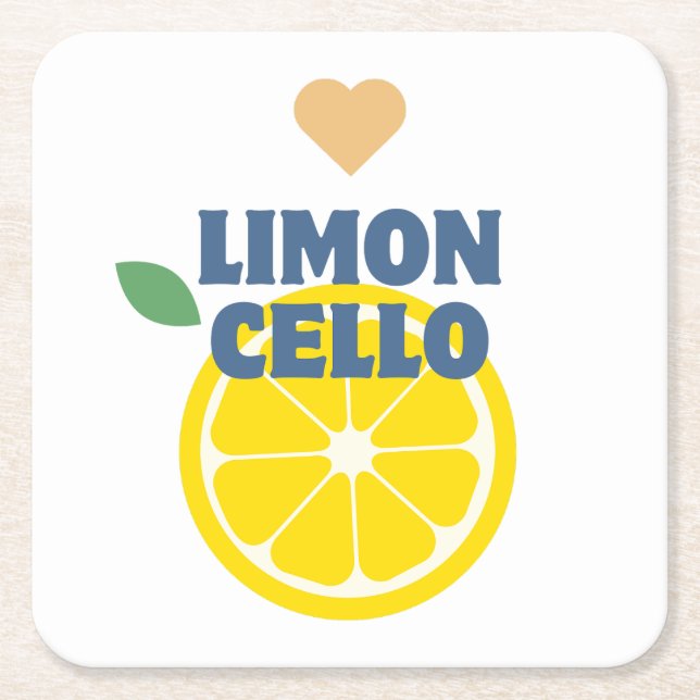 Modern Trendy Limoncello Lemon Rechteckiger Pappuntersetzer (Vorderseite)