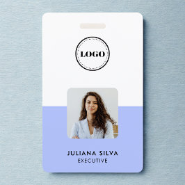 Modern Trendy Minimalist Photo | Purple ID Card Ausweis