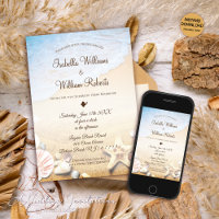 Modern Tropical Beach Starfish Wedding