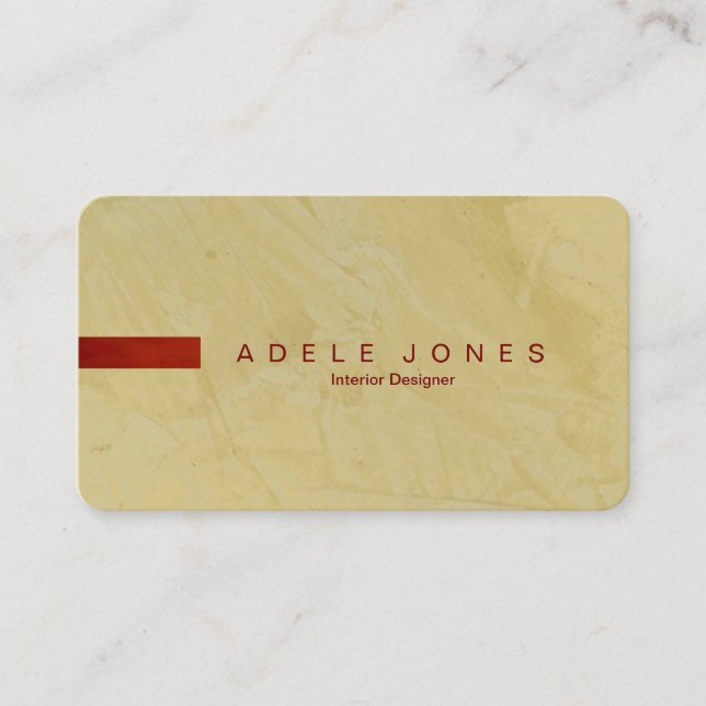 Modern Tuscan Sun Business Card Visitenkarte (Vorderseite)