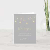 Modern Twinkle Little Star Baby Dusche Vielen Dank