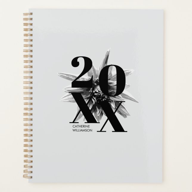 Modern Typography Floral Name 2026 (Devant)