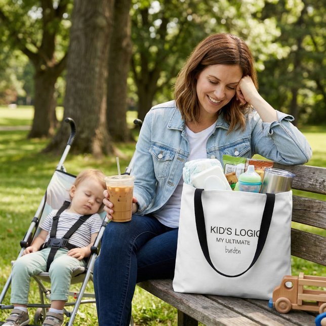 Modern typography tote bag funny humour (Créateur téléchargé)