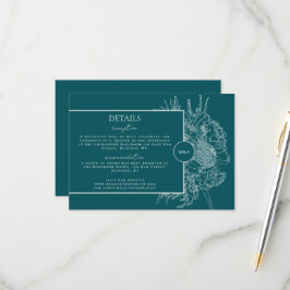 Modern und elegant Blumenstrauß - Karte