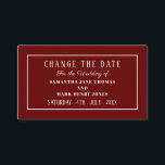 Modern und schlank, Farbe, Datum ändern Begleitkarte<br><div class="desc">Modern und schlank, jede Farbe, ändern Sie die Datumskarten durch den Business Card Store. Ideal für Partys und Veranstaltungen aller Art. Hochzeiten, Verlobungen, Geburtstage, Geburtstage, Jahrestage, Alle Farben und Schriftart dieses Produktes können bearbeitet werden.</div>