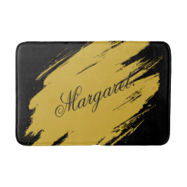Modern Unique Bath Mat Featuring Custom Name Desig Badematte
