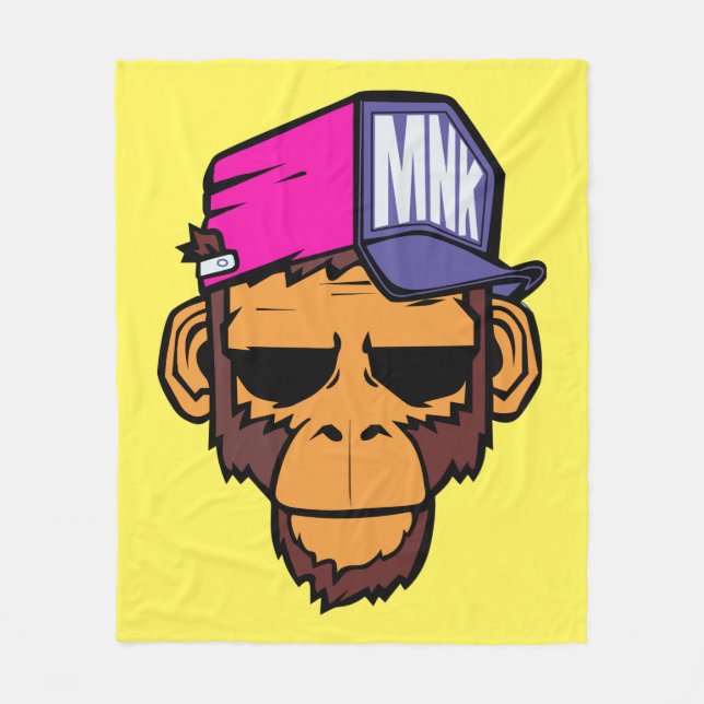Modern Urban Monkey Fleecedecke (Vorderseite)