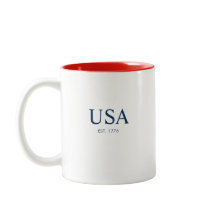 Modern USA Gegründet 1776 Rot Weiß Blau Geschenk