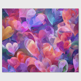 Modern Valentine Wrapping Paper– Abstract Colorful Geschenkpapier