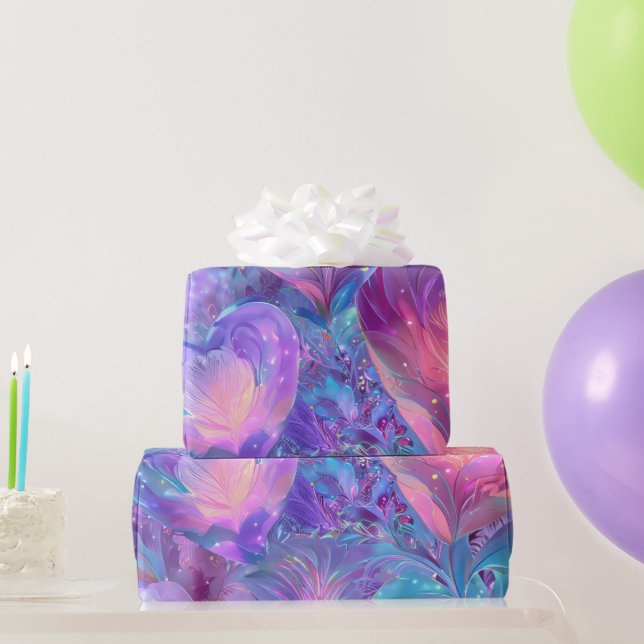Modern Valentine Wrapping Paper– Abstract Colorful Geschenkpapier (Partygeschenke)