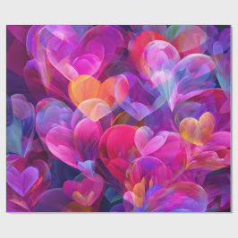 Modern Valentine Wrapping Paper– Abstract Colorful Geschenkpapier