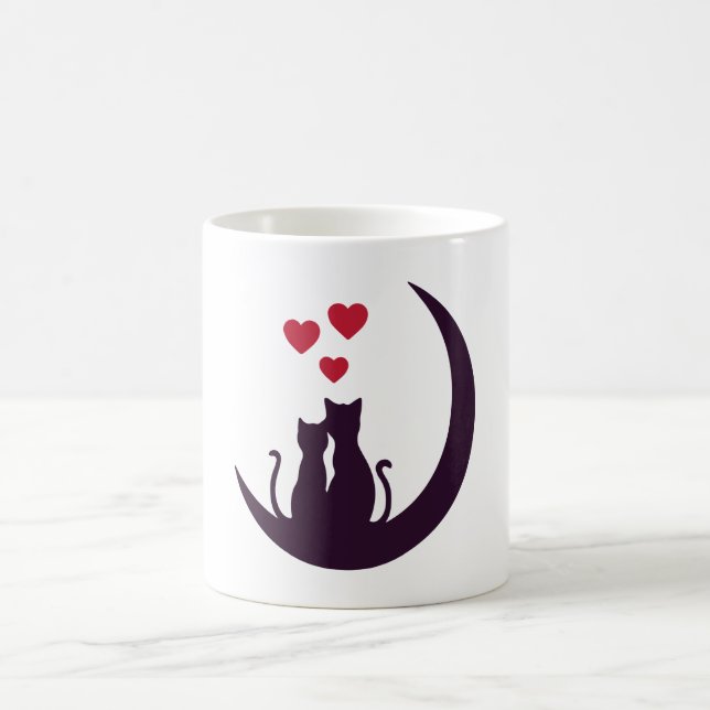 Modern Valentines Day Typography  Kaffeetasse (Mittel)