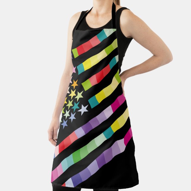 MODERN VERSION MULTICOLOR USA/EEUU FLAG MASANSER SCHÜRZE (InSitu)