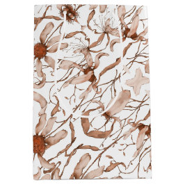 Modern vibrant daisy art Mittlere Geschenktüte
