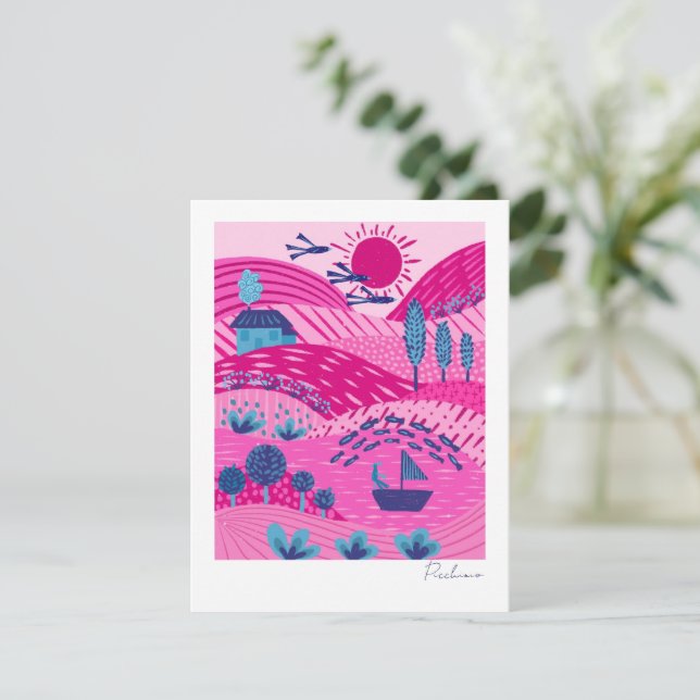 Modern Vibrant Dreamscape (Stehend Vorderseite)