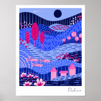 Modern Vibrant Dreamscape Poster