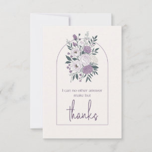 Modern Vielen Dank an den eleganten Lavender Flora Dankeskarte