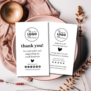 Modern vielen Dank für den Einkauf von Small Brand Visitenkarte