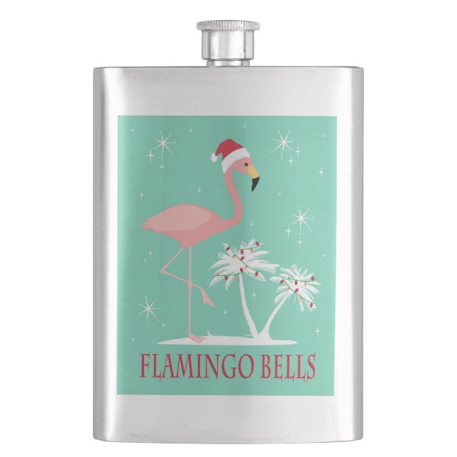MODERN VINTAG RETRO CHRISTMAS FLAMINGO FLACHMANN (Vorderseite)