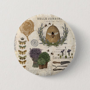 Modern Vintage French Farmhouse Button