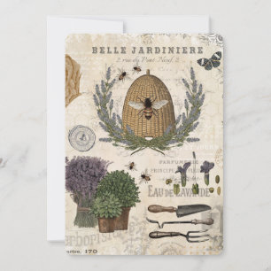 Modern Vintage French Farmhouse Einladung