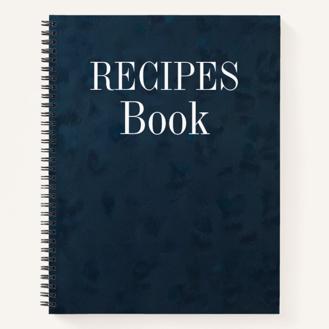 Modern Vintage Personalized Recipe Notebook Notizbuch (Vorderseite)