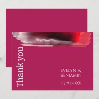 Modern Viva Magenta Dankeskarte