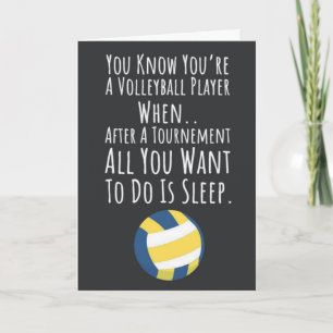 Modern Volleyball Team Cards Sportschule Athlete Karte