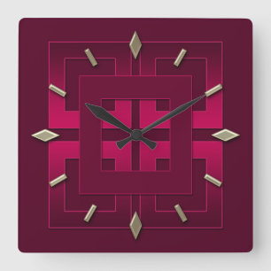 Modern wall clock design . quadratische wanduhr