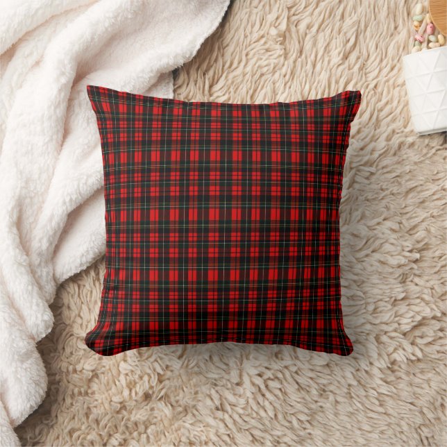 Modern Wallace Red Scottish Tartan Plaid Pattern Kissen (Decke)