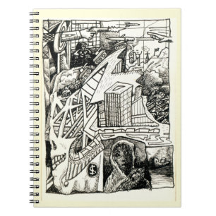 "Modern Warfare"-Tinte zeichnend Spiral-Foto-Noteb Notizblock