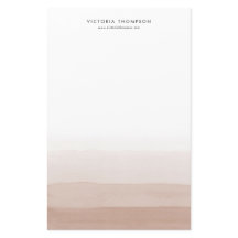 Modern Watercolor Brown Ombre Personalisiert