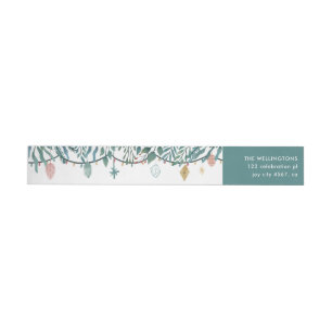 Modern Watercolor Folies Weihnachtsgarland