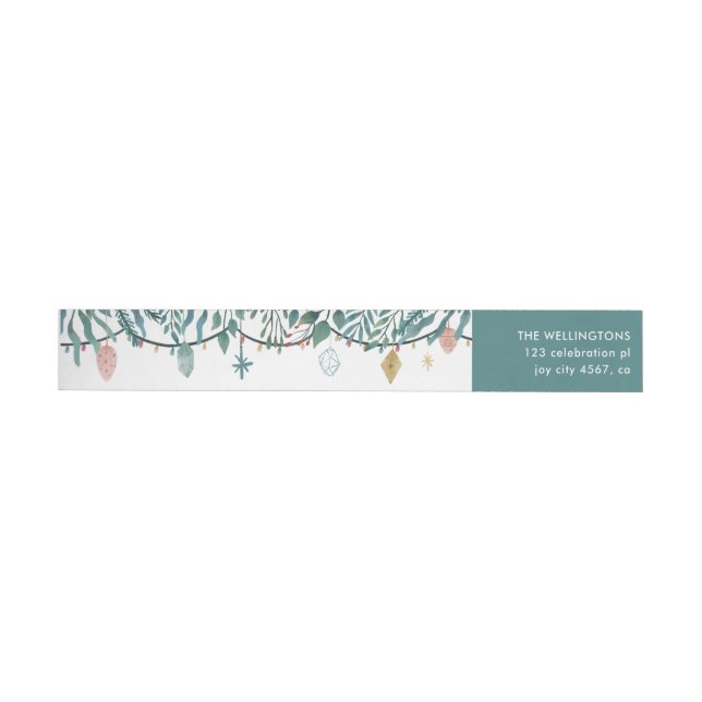 Modern Watercolor Folies Weihnachtsgarland (Person)