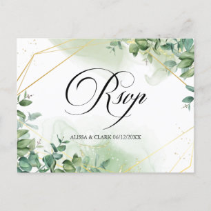 Modern Watercolor Grüne UAWG Postcard Postkarte