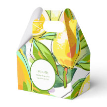 Modern Watercolor Lemon Garden gelb Gefälligkeitsb