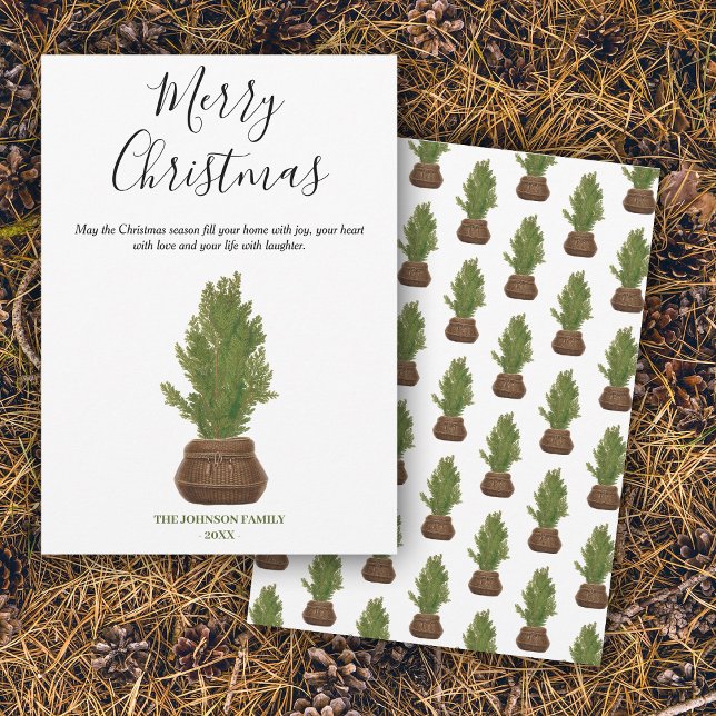 Modern Watercolor Merry Christmas Tree Holiday (Modern Watercolor Merry Christmas Tree Holiday)