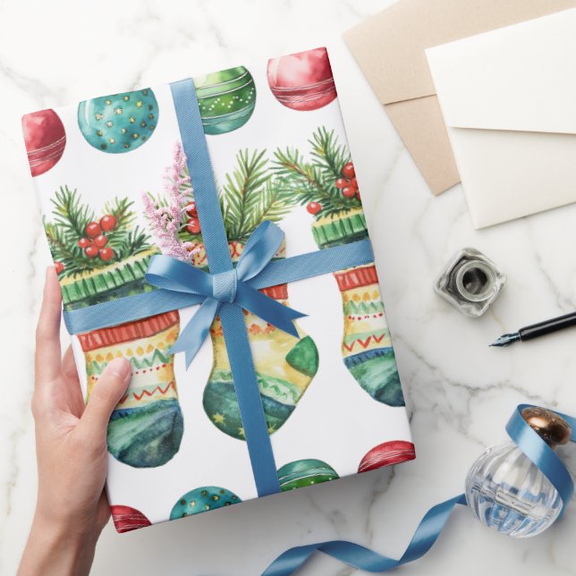 Modern Watercolor  Wrapping Paper Geschenkpapier (Schenken)