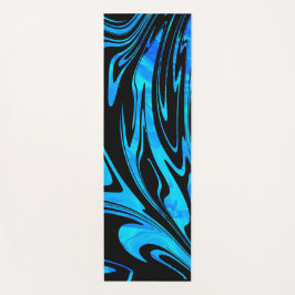 Modern Wave Aqua Black Yogamatte