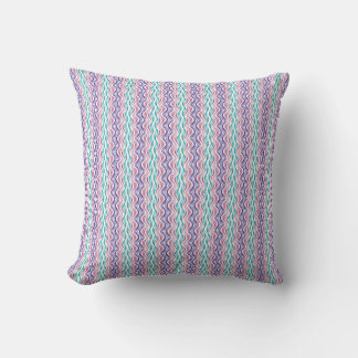 Modern Wavy Abstract Pattern Throw Pillow Kissen