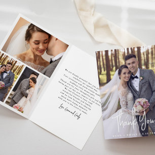 Modern Wedding Dankeschön Card Dankeskarte