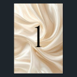 Modern Wedding Table Numbers (1–20) Tischnummer<br><div class="desc">Modern wedding table number cards designed for elegant and minimalist receptions. Featuring a soft abstract silk-inspired background in neutral tones, these table numbers create a refined and cohesive table setting. Each card displays a clean, centered number for maximum readability and a luxury look. Perfect for modern weddings and easy to...</div>