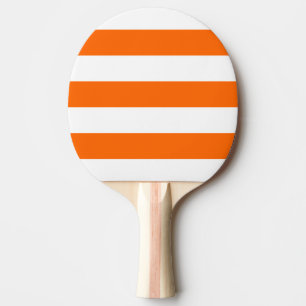 Modern Weiß, Orange Streifen Tischtennis Schläger