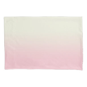 Modern weiß Pastell Pink Ombre Gradient Kissenbezug