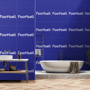 Modern weißer schlanker FOOTBALL-Text auf tiefem B Tapete