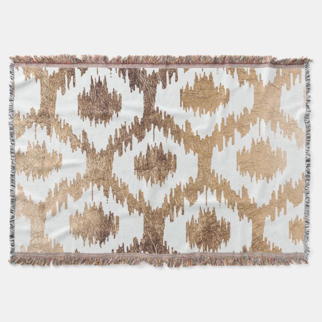Modern weißes Messinggold Decke (Vorderseite)