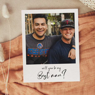 Modern Werden Sie meine Trauzeuge-Fotokarte