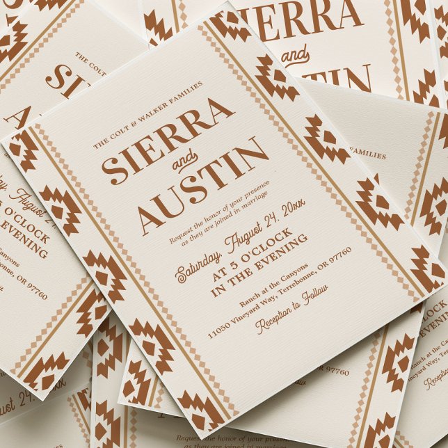 Modern Western Wedding Invitation (Créateur téléchargé)