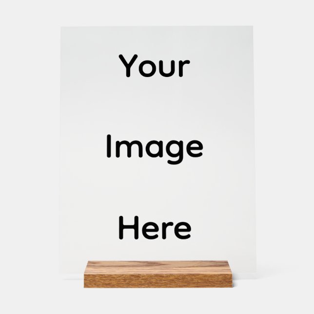 Modern White  Acrylschild (Vorderseite)